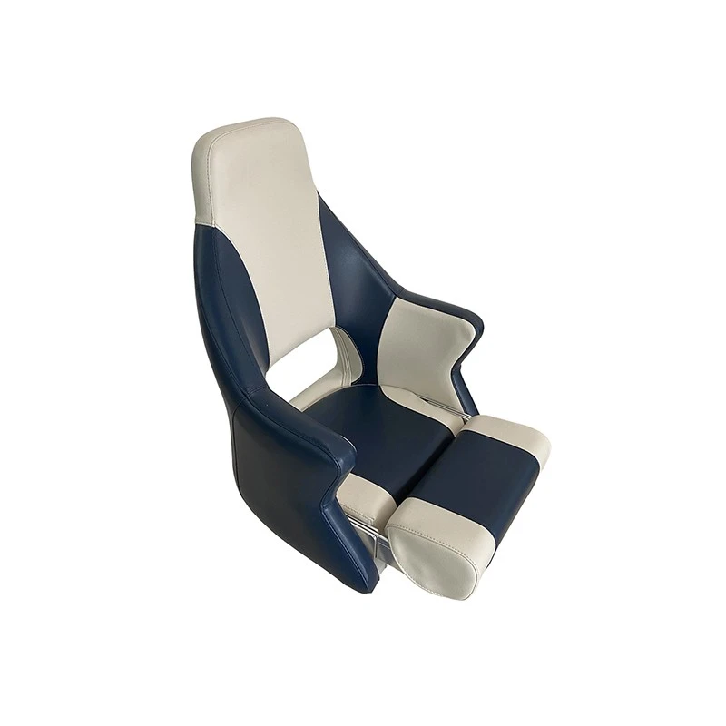 Helm boat seat with Flip Up Bolster